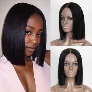 Sleek Black Bob Wig